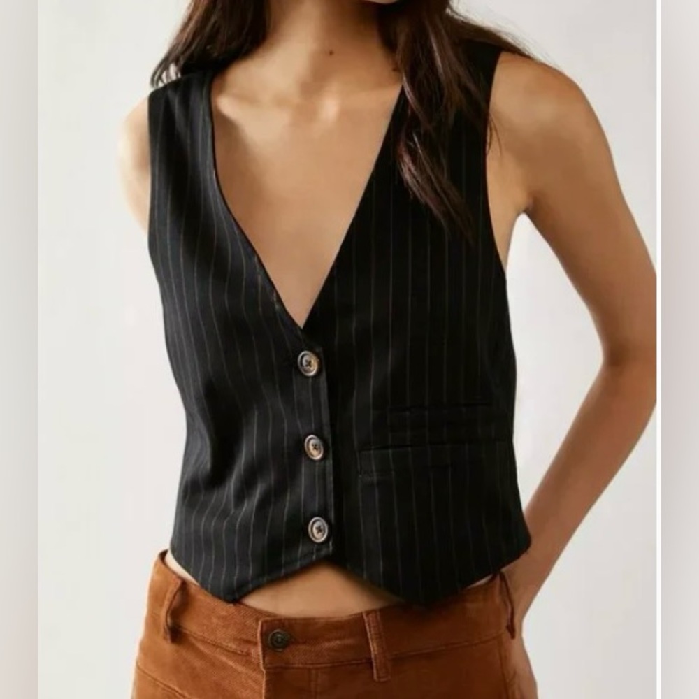 Free People We The Free Heritage Micro Vest NWOT medium